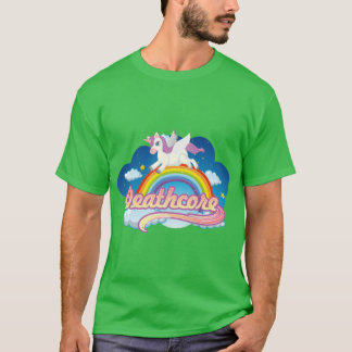 Deathcore Regenboog Eenhoorn grappig T-shirt