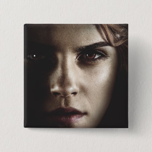 Deathly Hallows - Hermione Vierkante Button 5,1 Cm (Voorkant)