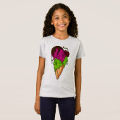 Deathly Sweet Berry Skull Ice Cream T-shirt (Voorkant volledig)