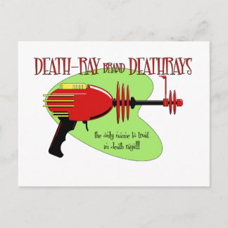 deathray merk deathrays briefkaart