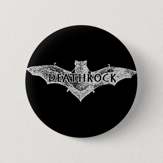 Deathrock Bat Ronde Button 5,7 Cm (Voorkant)