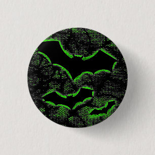 Deathrock Bats Ronde Button 3,2 Cm