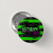 Deathrock Diva Button (Voorkant /achterkant)