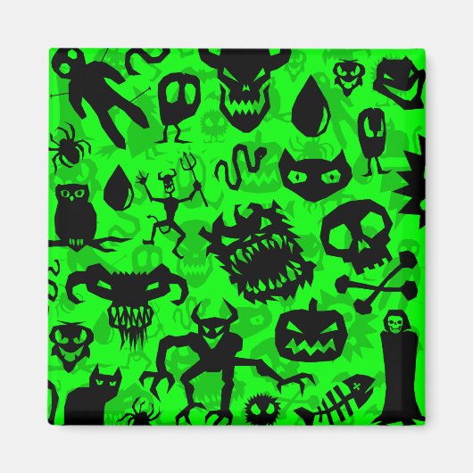 Deathrock Monsters Magneet (Voorkant)