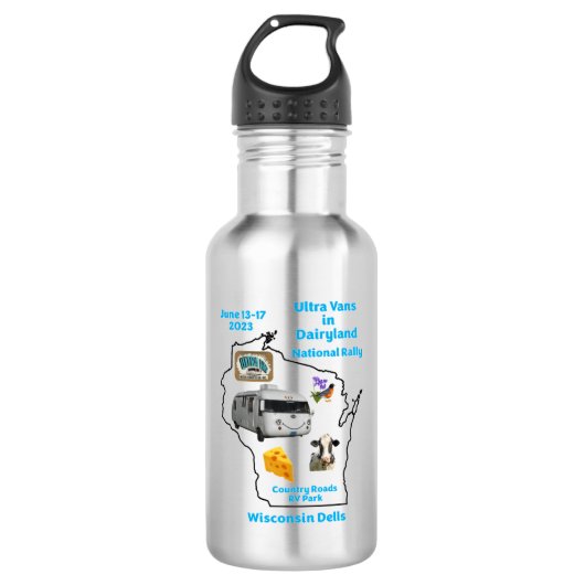 D'eau 2023 Rallye Thermal Mug Acier Inoxydable Bouteille (Devant)