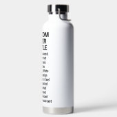 D'eau Acier isolé et bouteille de cuivre 32oz BLANC (Droite)