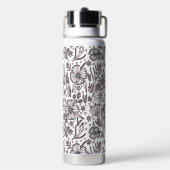 D'eau Bouteille à vide florale mignonne et propre pour u (Arrière)