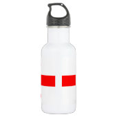 D'eau Bouteille avec drapeau de Géorgie (Dos)