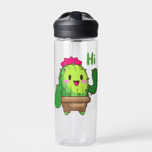D'eau Bouteille Cactus Smiley – Bonjour Ami Vert (Extérieur)