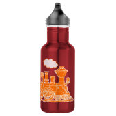 D'eau Bouteille complètement appelée orange de boissons (Droite)