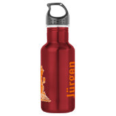 D'eau Bouteille complètement appelée orange de boissons (Dos)