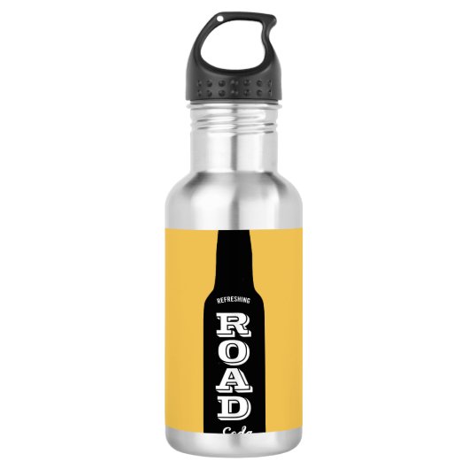 D'eau Bouteille d'amants de bière de soude de route (Devant)