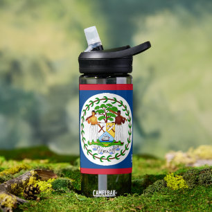 D'eau bouteille de Belize, drapeau bélizien patriote