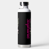 D'eau Bouteille de boisson florale moderne personnalisée (Droite)