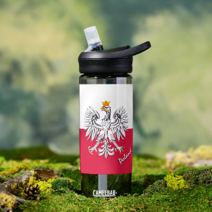 D'eau Bouteille de Pologne, drapeau patriotique polonais