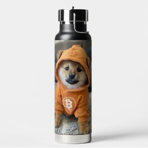 D'eau Bouteille DOG isolée sous vide