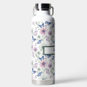 D'eau Bouteille Fleurie Papillon Bleu – Cadeau Jardin Do (Avant)
