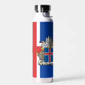 D'eau Bouteille isolée Islande, Drapeau islandais (Gauche)