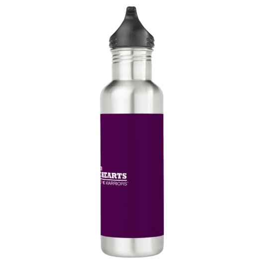 D'eau Bouteille isolée - Purple avec logo blanc (Droite)