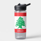 D'eau Bouteille libanaise, drapeau patriotique libanais (Gauche)