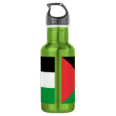 D'eau Bouteille Liberty avec drapeau de la Palestine (Dos)