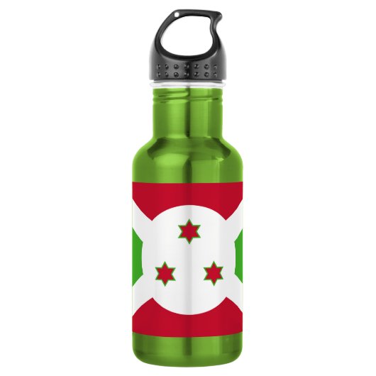 D'eau Bouteille Liberty avec drapeau du Burundi (Devant)