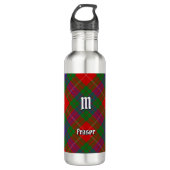 D'eau Clan Fraser Tartan Bouteille en acier inoxydable (Devant)