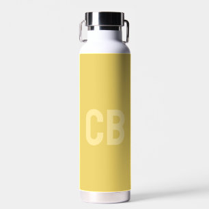 D'eau Couleur tendance Soft Yellow Monogram Bouteille d'