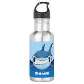 D'eau Crary requin ajouter nom bouteille en acier inoxyd (Devant)