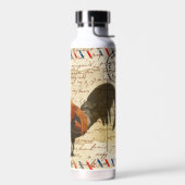 D'eau Découpage Ephemera coq grange ferme eau bouteille (Gauche)