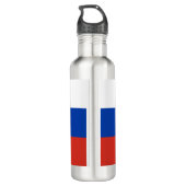D'eau Drapeau russe (Russie) Bouteille en acier inoxydab (Dos)