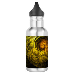 D'eau En Acier Inoxydable Bouteille d'art Abstrait floral Sunrise