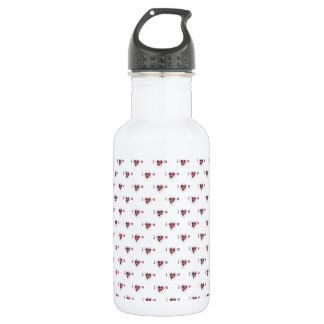 D'eau En Acier Inoxydable Bouteille de boisson, Mignon je t'aime, Motif grib