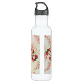 D'eau En Acier Inoxydable Bouteille de boisson rose Roses (Dos)