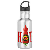 D'eau En Acier Inoxydable Bouteille de sauce chaude (Devant)