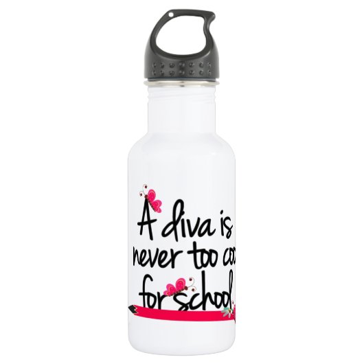 D'eau En Acier Inoxydable Bouteille DIVA 32 oz (Devant)