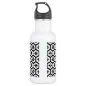 D'eau En Acier Inoxydable Bouteille - Flocon de neige graphique (Dos)