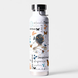 D'eau ESPAGNOL Affirmations Motivationnelles Bouteille d
