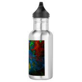 D'eau Genesis Bleu Bouteille d'Art Abstrait (Droite)