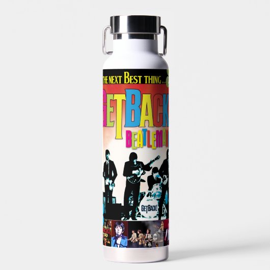 D'eau GetBack!® Beatlemania Poster officiel Bouteille d' (Avant)