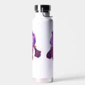 D'eau Gourde bouteille fleur iris violet aquarelle (Gauche)