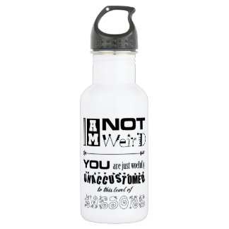 D'eau Je ne suis pas une étrange bouteille de liberté