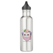 D'eau Kawaii Peach Chat en Lavender Teacup Bouteille d'e (Gauche)