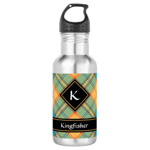 D'eau Kingfisher Tartan Bouteille en acier inoxydable
