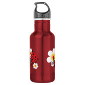 D'eau Ladybug filles nom rouge rose petite bouteille de  (Dos)