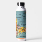 D'eau Le Cap - Carte de Cape Cod Massachusetts Bouteille (Gauche)
