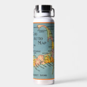D'eau Le Cap - Carte de Cape Cod Massachusetts Bouteille (Arrière)