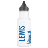 D'eau Le train bleu badine la bouteille blanche nommée (Gauche)