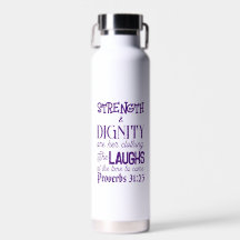 Proverbes 31:25 Résistance et Dignité Bouteille d'