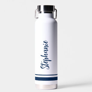 D'eau Simple Marine Stripes Mariage blanc bouteille d'ea
